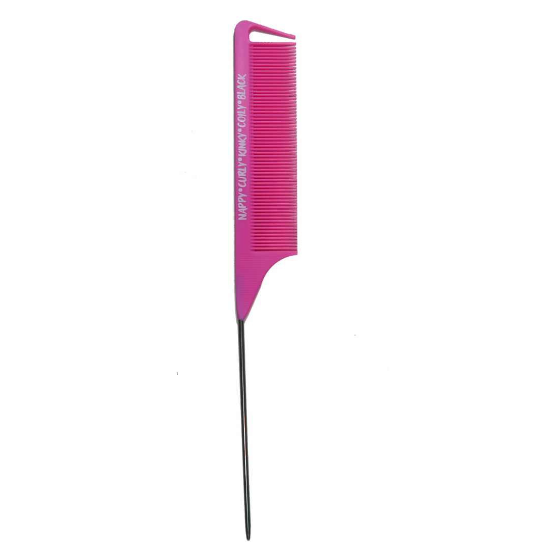 "Nappy, Curly, Kinky, Coily, Black" Parting Comb