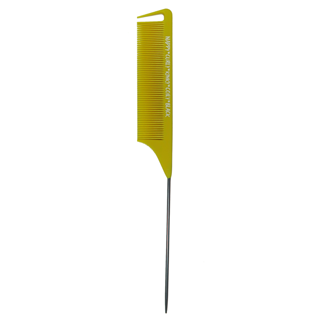 "Nappy, Curly, Kinky, Coily, Black" Parting Comb