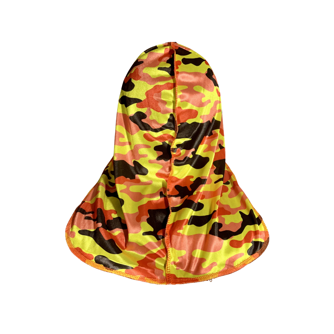 Orange Camouflage Durag