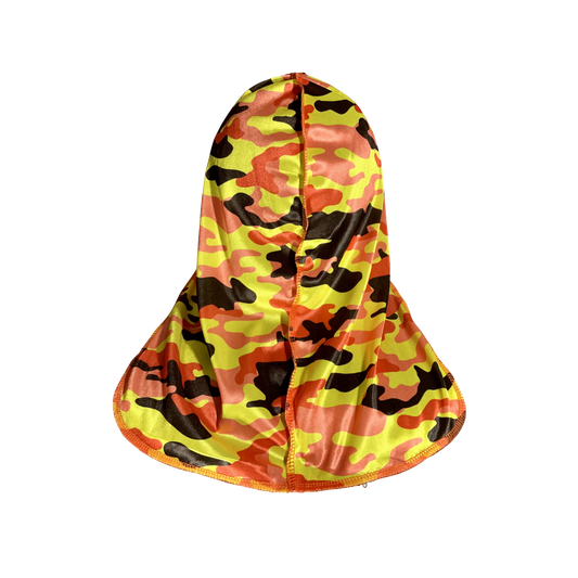 Orange Camouflage Durag