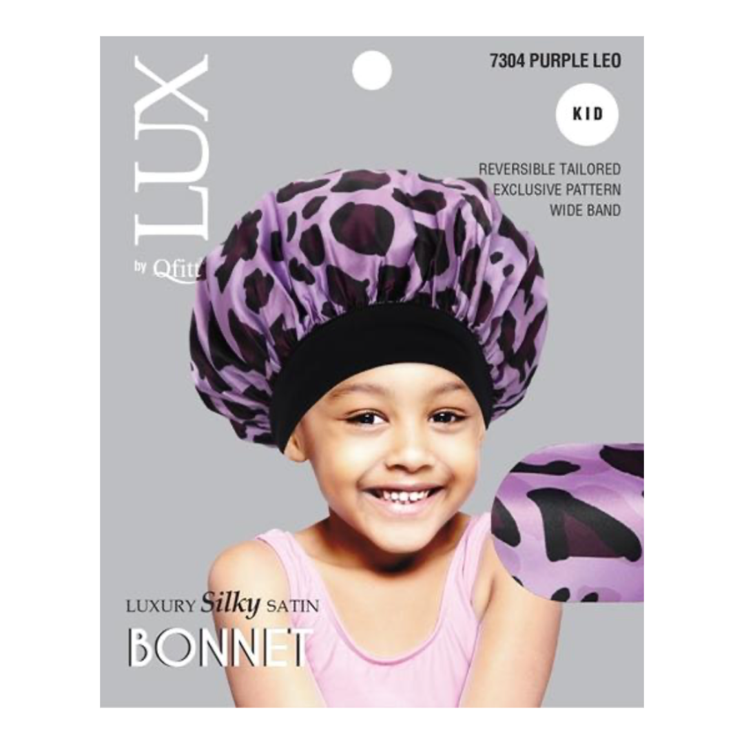 Kids Luxury Silky Satin Reversible Bonnets