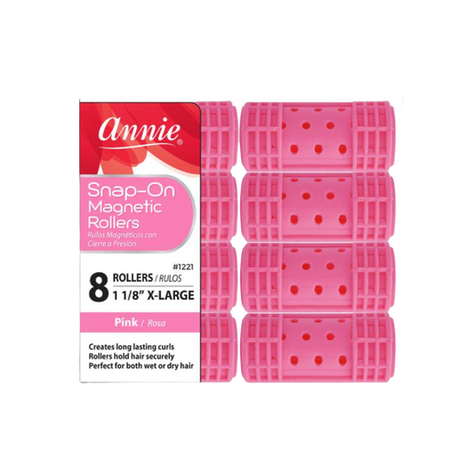 X-Large Snap-On Magnetic Rollers: Pink