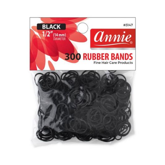 300 Rubber Bands: Black